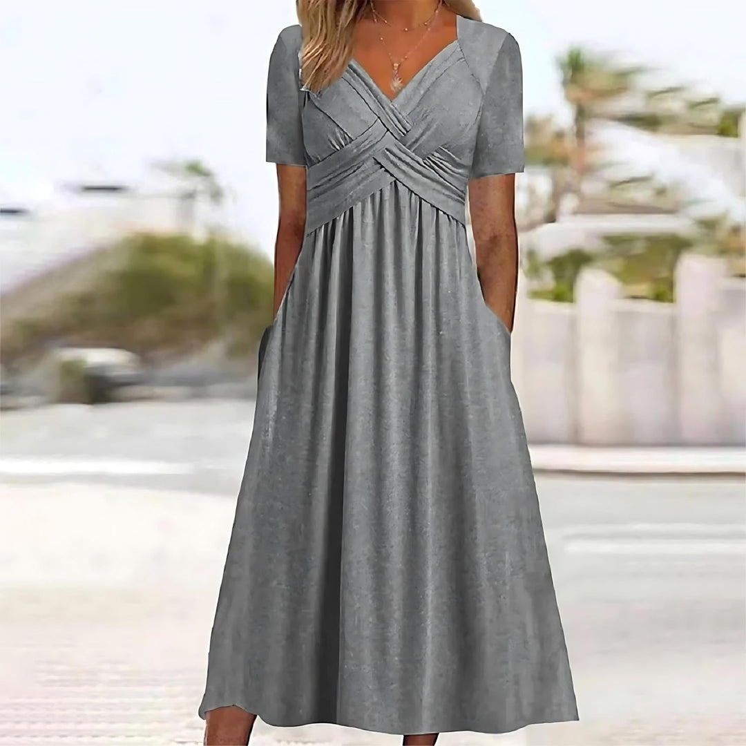 Elisa | Stilvolles A Linien Kleid Damen Chic