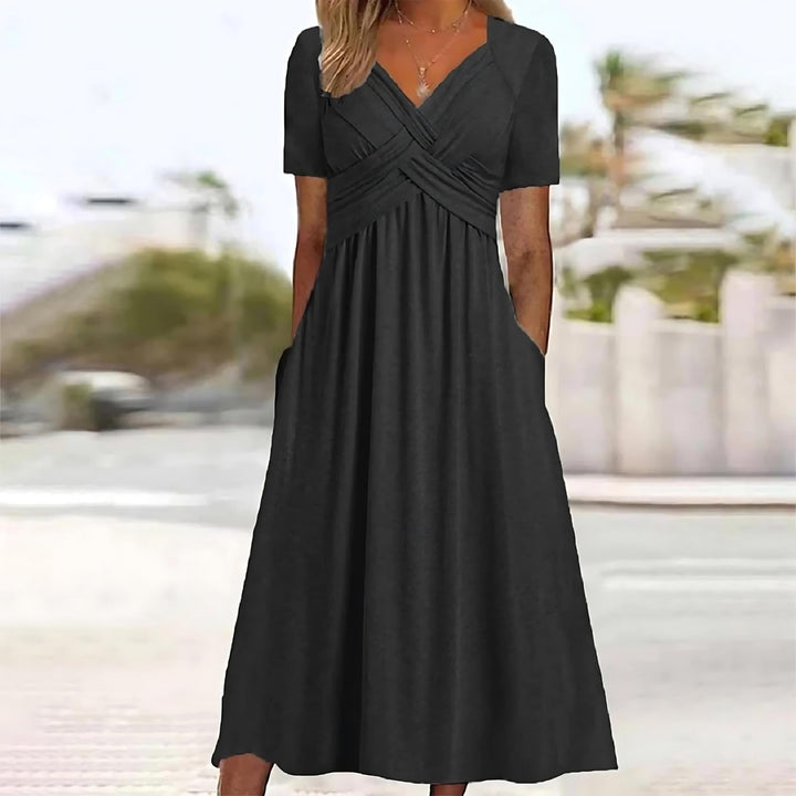 Elisa | Stilvolles A Linien Kleid Damen Chic