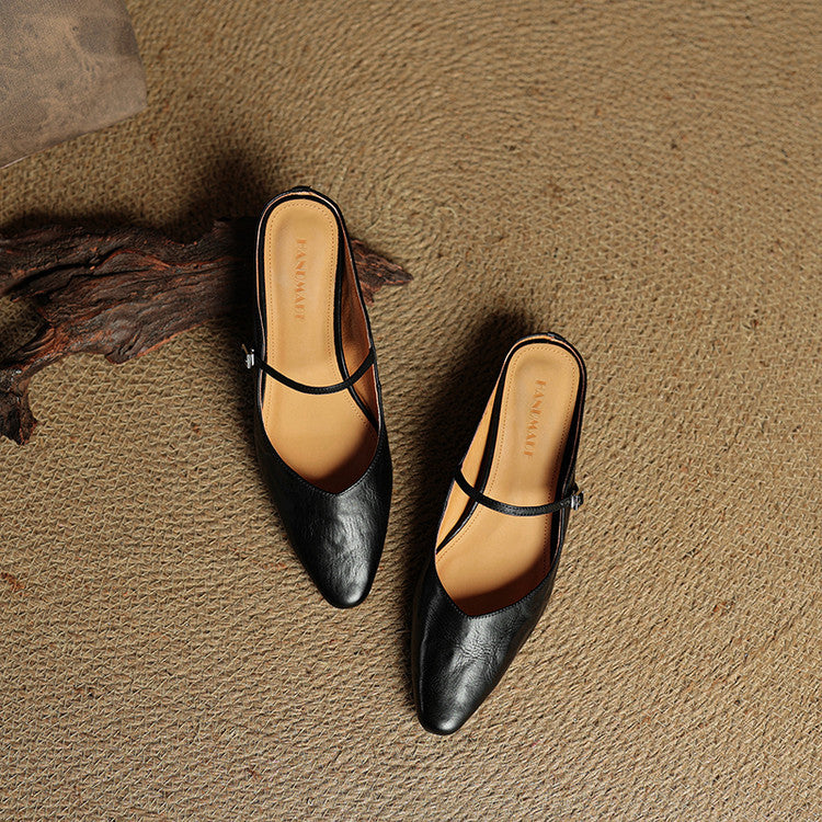Amelie | Stilvolle Mules Damen Spitze
