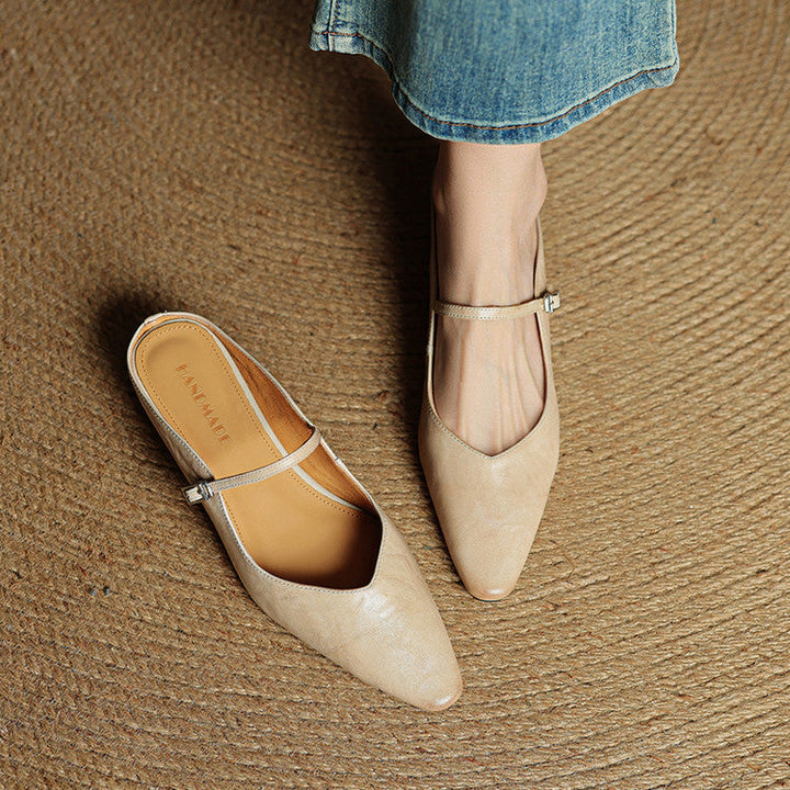 Amelie | Stilvolle Mules Damen Spitze