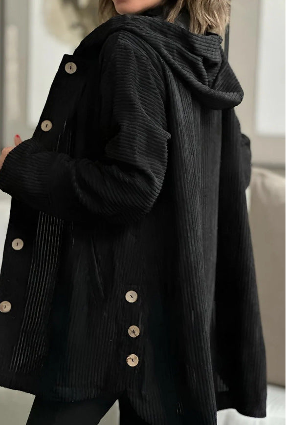 Mira | Lässige Damen-Cordjacke mit Kapuze