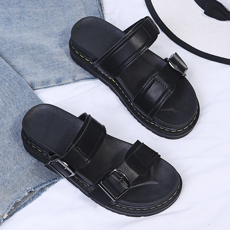 Lena | Bequeme Sommer-Plateausandalen mit Schnalle