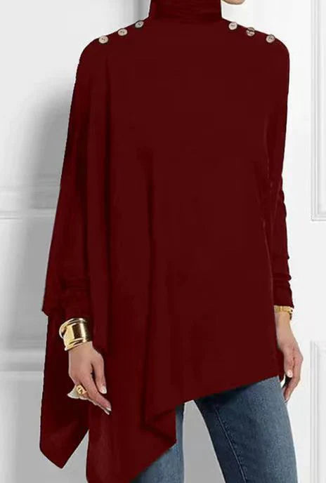 Mira | Asymmetrisches Damen-Top in edlem Stil