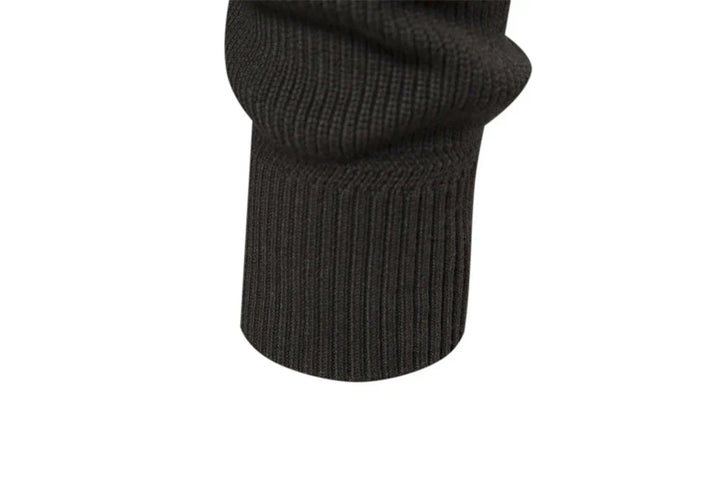 Reißverschluss | Herren-Strickjacke mit Stehkragen