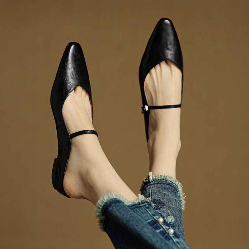 Amelie | Stilvolle Mules Damen Spitze