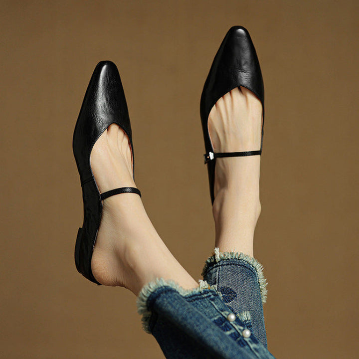 Amelie | Stilvolle Mules Damen Spitze