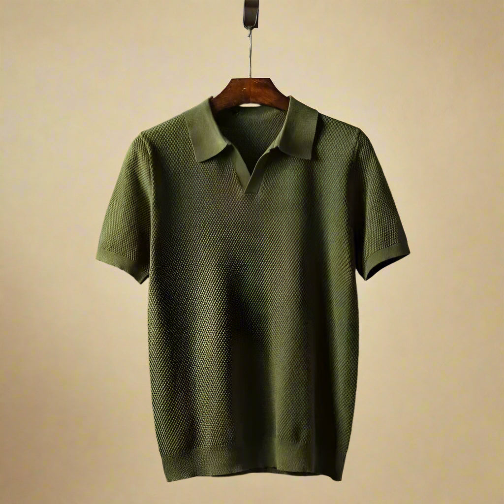 MAXIMILIAN COLE PIQUÉ-STRICK-POLO