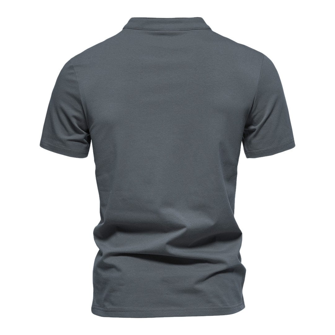 Kent | Bequemer Henley-Pullover mit Knopfleiste