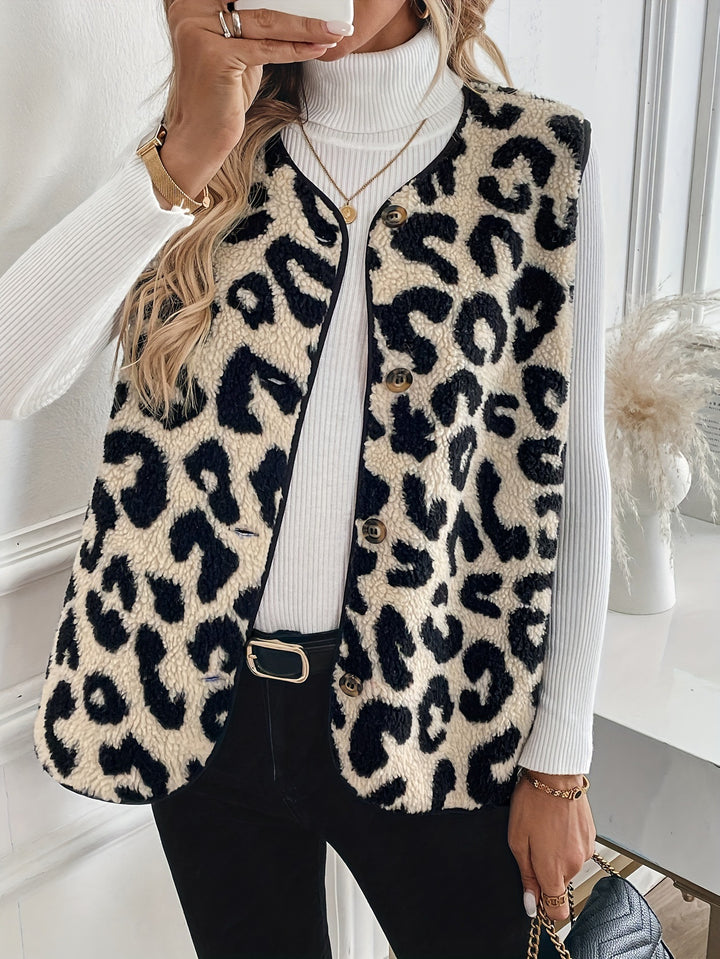 ASTRID | Die Leoparden-Strickweste