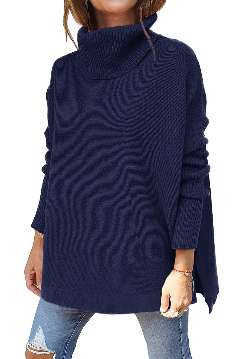 Warmer und weicher Rollkragenpullover in Übergröße