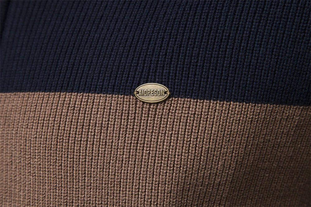 Reißverschluss | Herren-Strickjacke mit Stehkragen