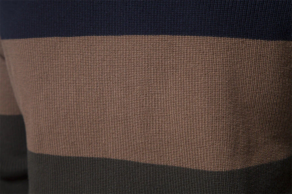 Reißverschluss | Herren-Strickjacke mit Stehkragen