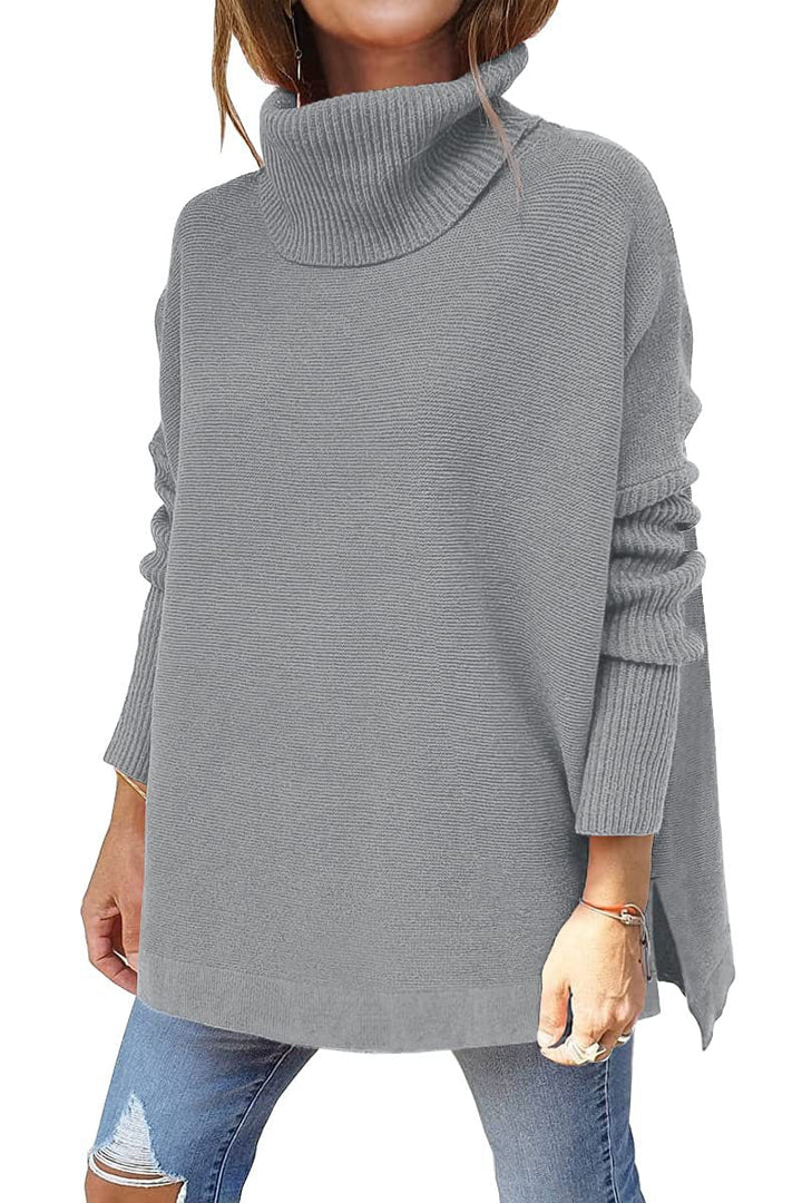 Warmer und weicher Rollkragenpullover in Übergröße