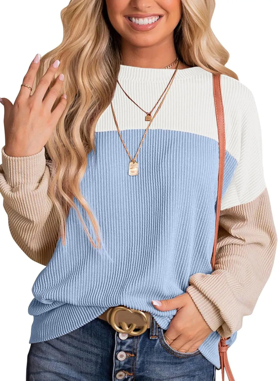 Jantine | Bequemes Pullover-Sweatshirt mit Rundhals