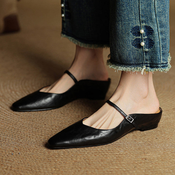 Amelie | Stilvolle Mules Damen Spitze