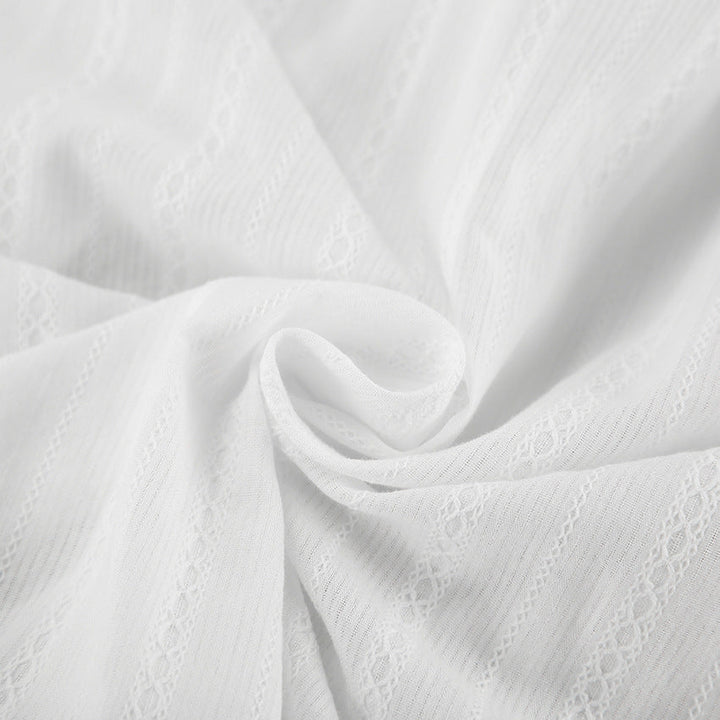 Mirela | Gestreifte Bluse mit Bindemanschetten