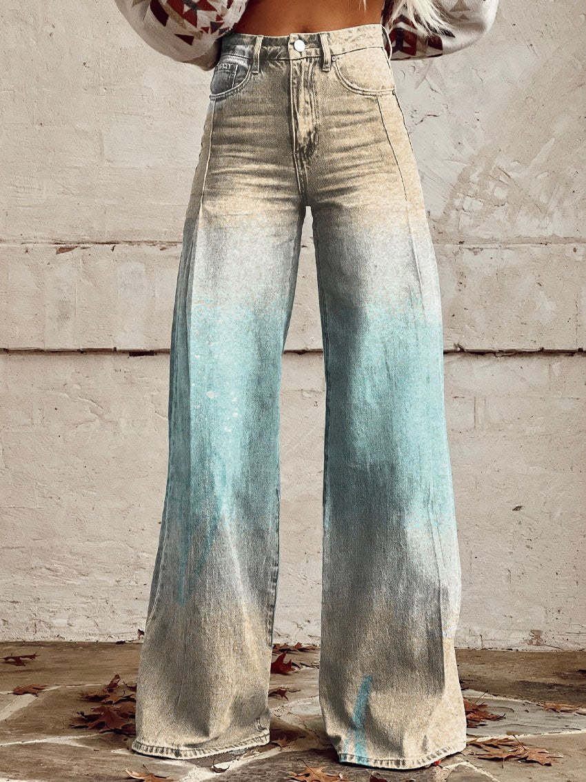 Elena | Bequeme Damenhose mit weitem Streifen Design