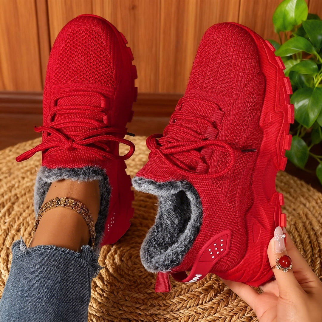 Amira | Fleece-Sneaker für Damen in trendigem Design