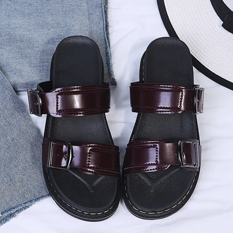 Lena | Bequeme Sommer-Plateausandalen mit Schnalle