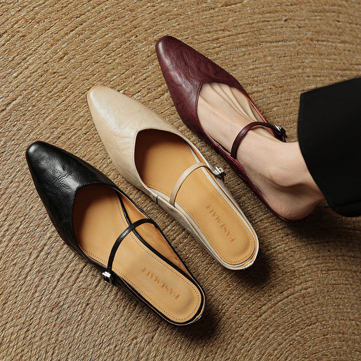 Amelie | Stilvolle Mules Damen Spitze