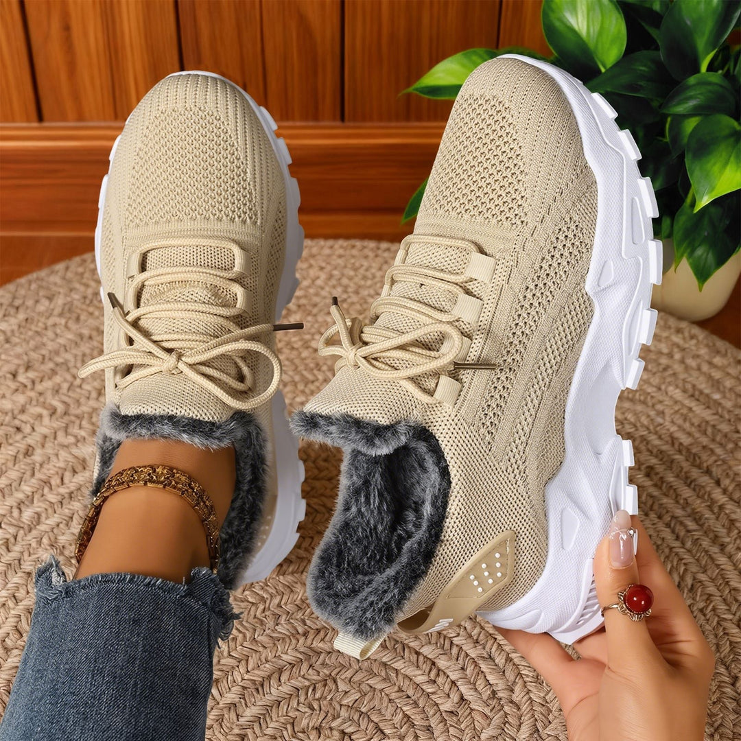 Amira | Fleece-Sneaker für Damen in trendigem Design