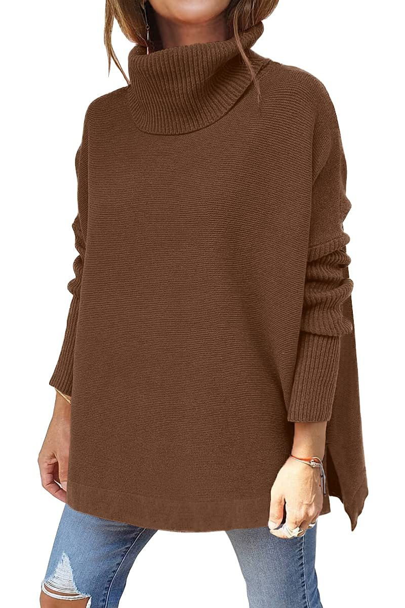 Warmer und weicher Rollkragenpullover in Übergröße