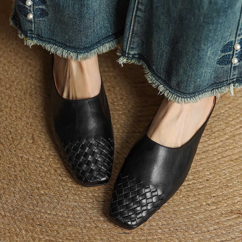 Clara | Damen Leder Mules elegant zeitlos