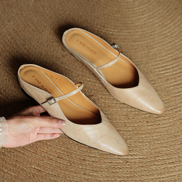 Amelie | Stilvolle Mules Damen Spitze