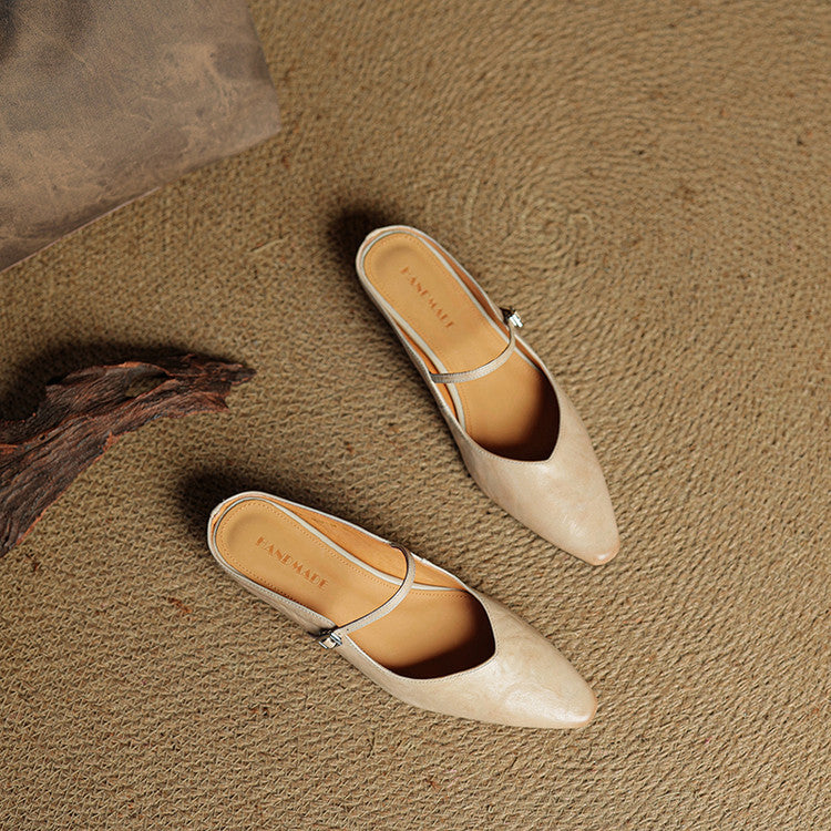 Amelie | Stilvolle Mules Damen Spitze