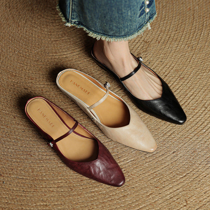 Amelie | Stilvolle Mules Damen Spitze
