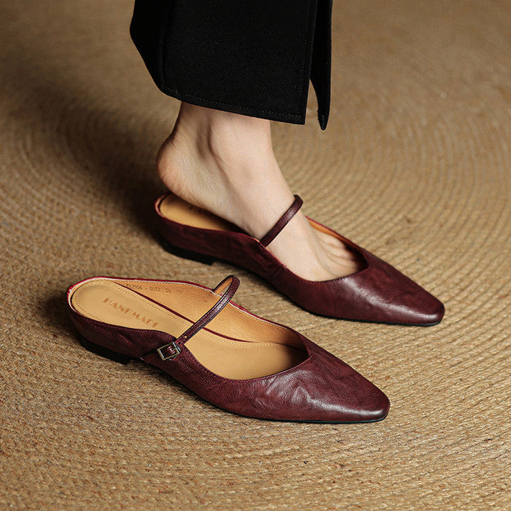 Amelie | Stilvolle Mules Damen Spitze