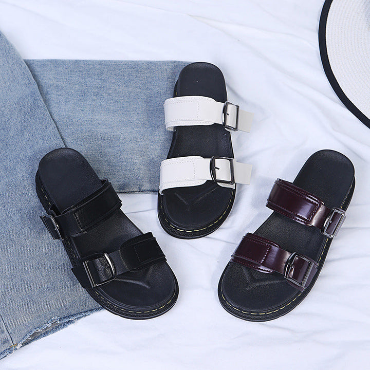 Lena | Bequeme Sommer-Plateausandalen mit Schnalle