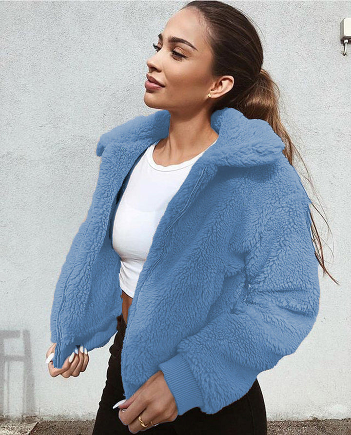 Elina | Damen Sweatshirt mit weitem Kragen für jeden Tag
