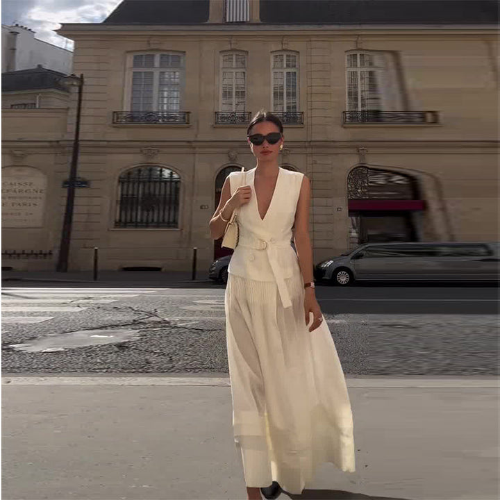 Jenaiah | Elegantes weißes Kleid für Sommeranlässe