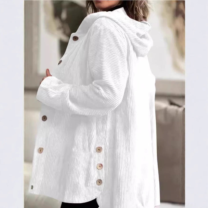 Mira | Lässige Damen-Cordjacke mit Kapuze
