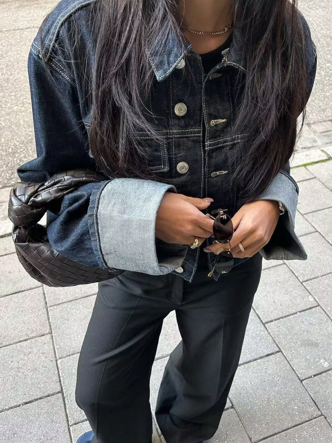 Helena | Lässige Jacke Damen mit aufrollbaren Ärmeln