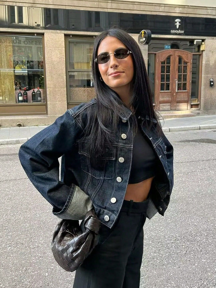Helena | Lässige Jacke Damen mit aufrollbaren Ärmeln
