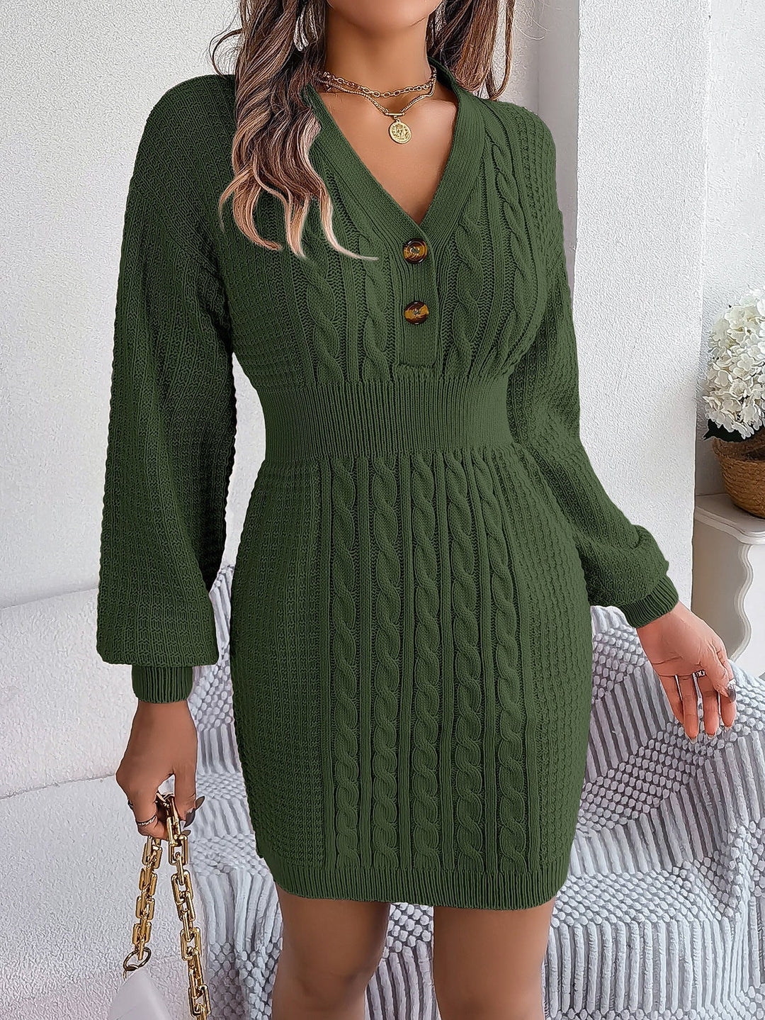 Mira | Damen Bodycon-Strickkleid modern & elegant
