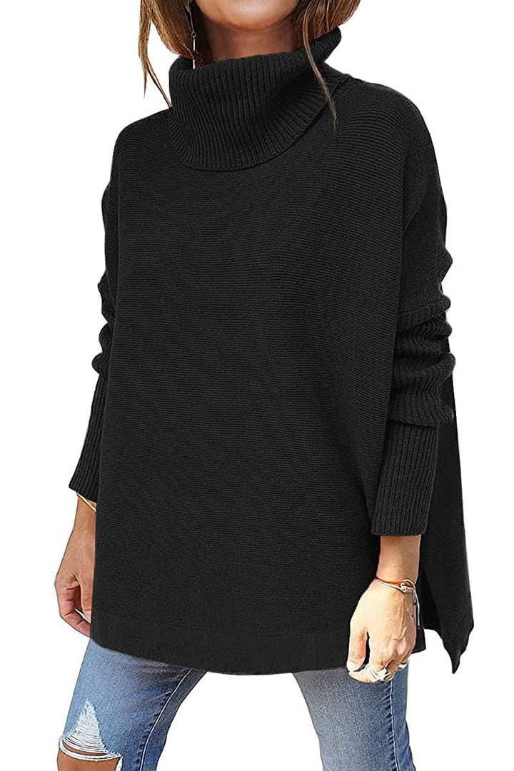 Warmer und weicher Rollkragenpullover in Übergröße