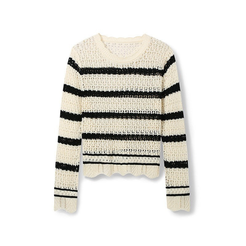 Helene | Gestreifter Damenpullover im Casual-Stil