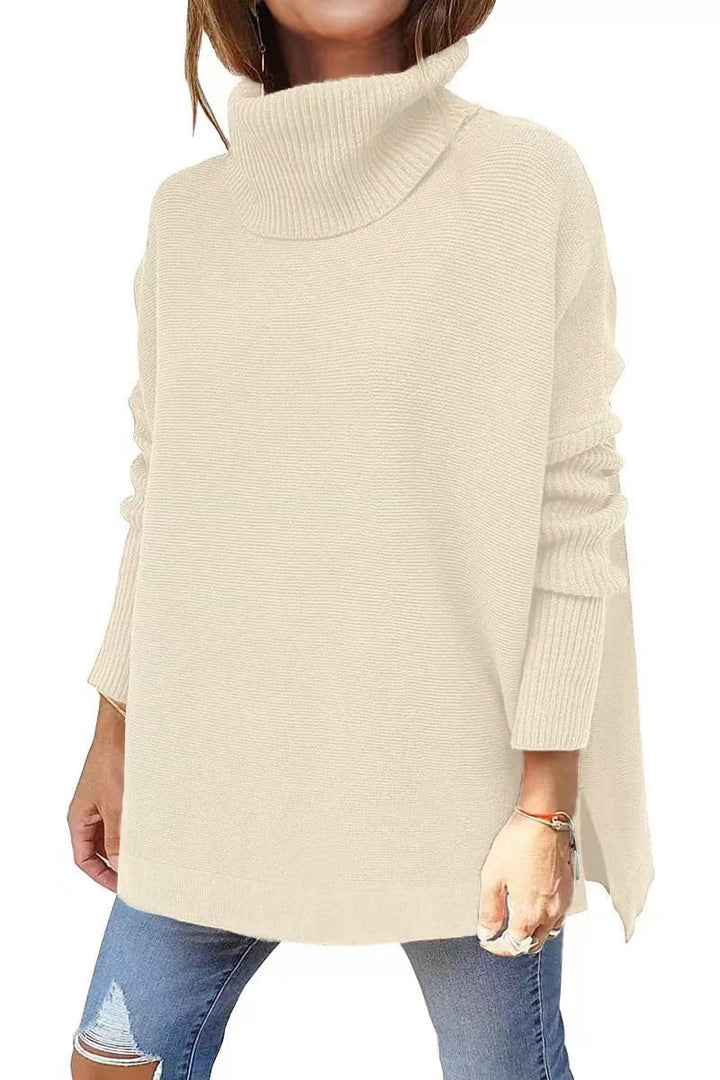 Warmer und weicher Rollkragenpullover in Übergröße