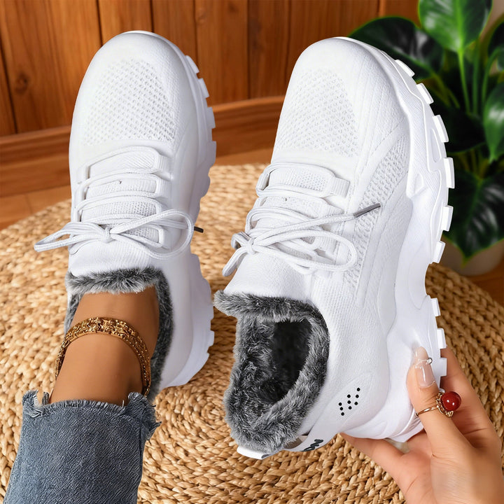 Amira | Fleece-Sneaker für Damen in trendigem Design