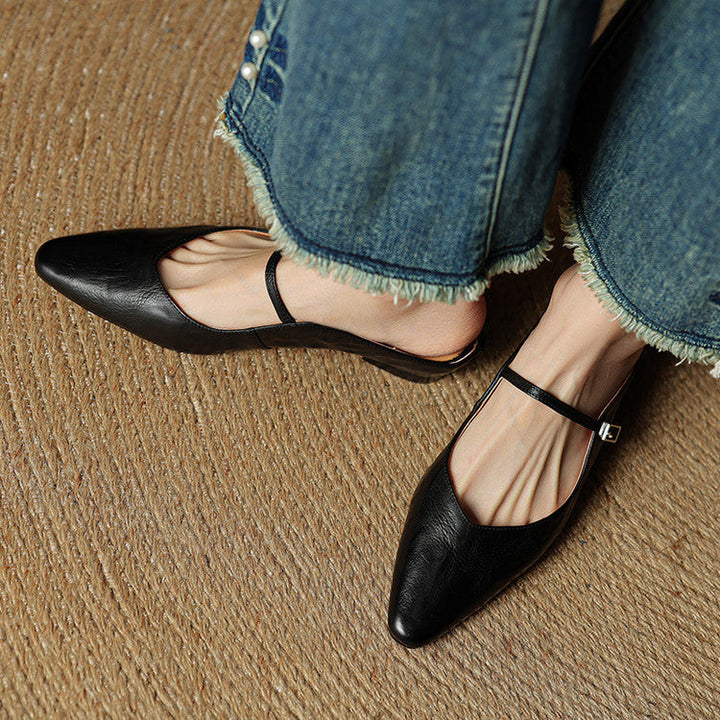 Amelie | Stilvolle Mules Damen Spitze