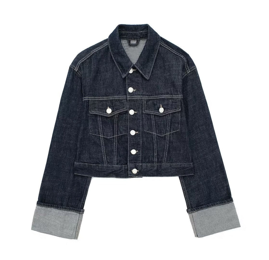 Helena | Lässige Jacke Damen mit aufrollbaren Ärmeln