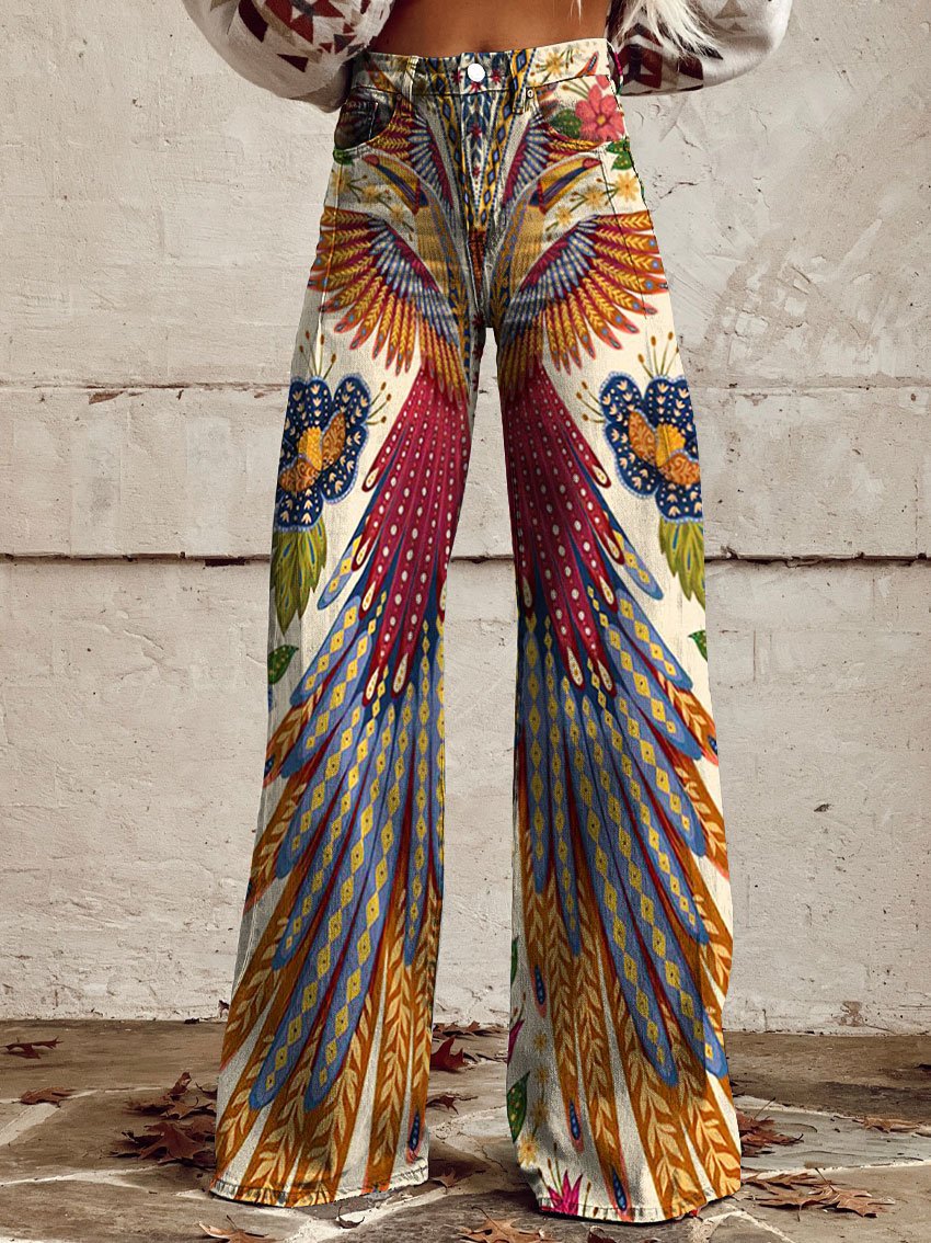 Elena | Bequeme Damenhose mit weitem Streifen Design
