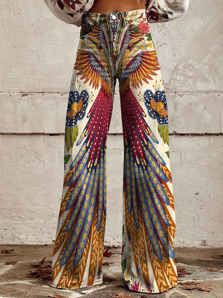 Elena | Bequeme Damenhose mit weitem Streifen Design