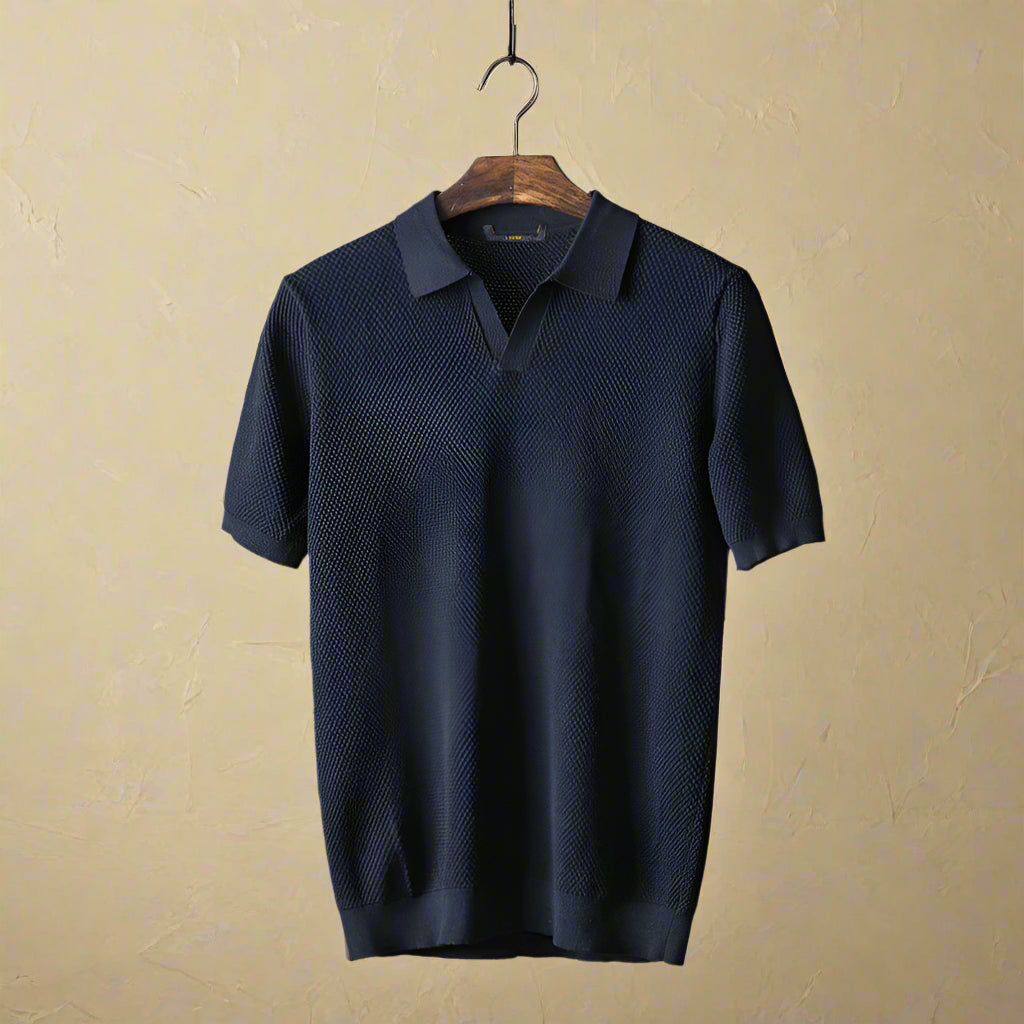 MAXIMILIAN COLE PIQUÉ-STRICK-POLO
