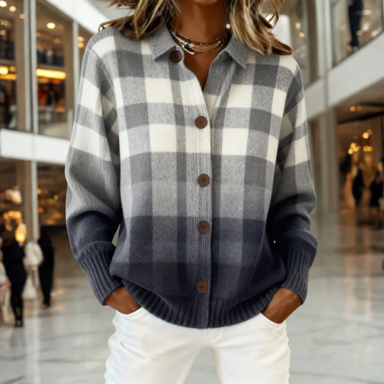 Elisa | Stilvoller Winter-Cardigan Damen gestrickt