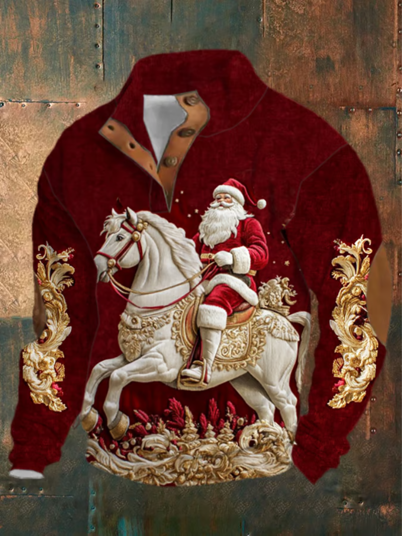 Lara | Festlicher Strickpullover Herren Mit Reiterdesign