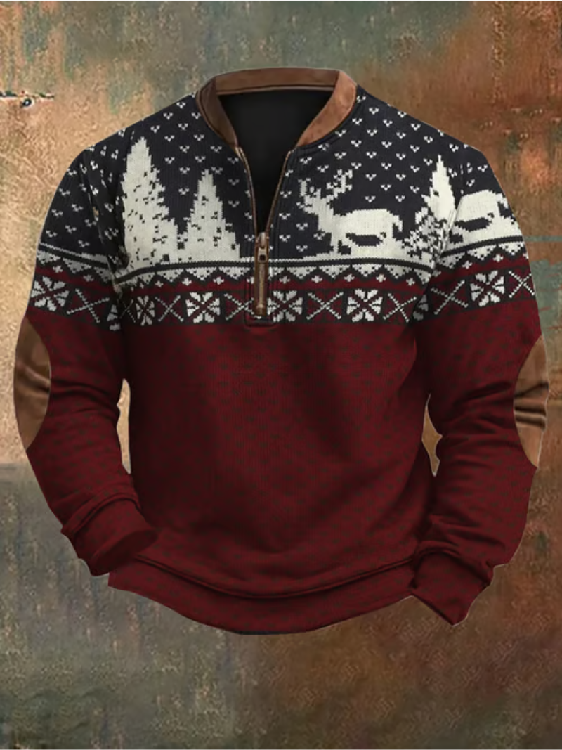 Noah | Strickpullover Herren Mit Rentierprint Modern